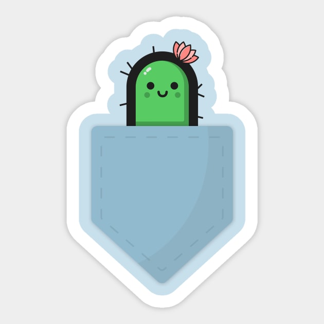 Pocket Cactus Sticker by tylerberry4